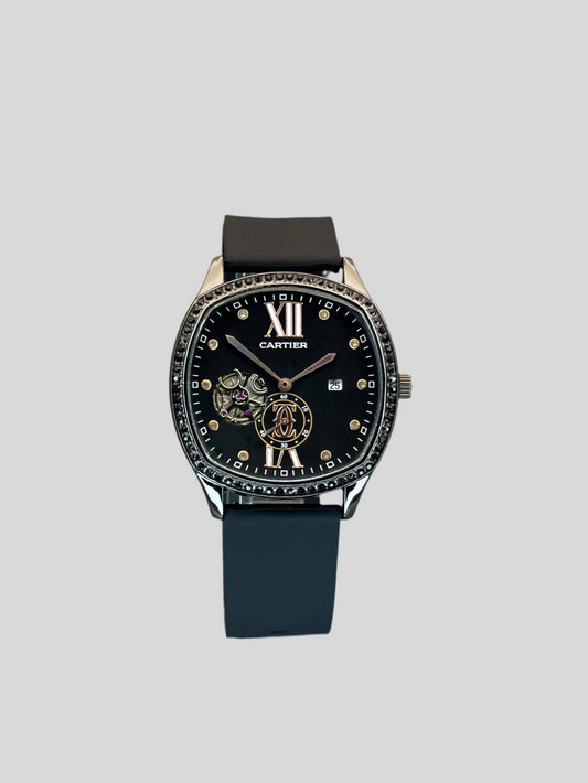 Cartier Mens Black Watch