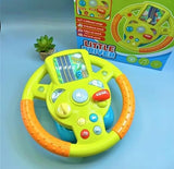 Kids Electric Early Education Simulation Steering Wheel Toy Multifunctional High Simulation Car Driving