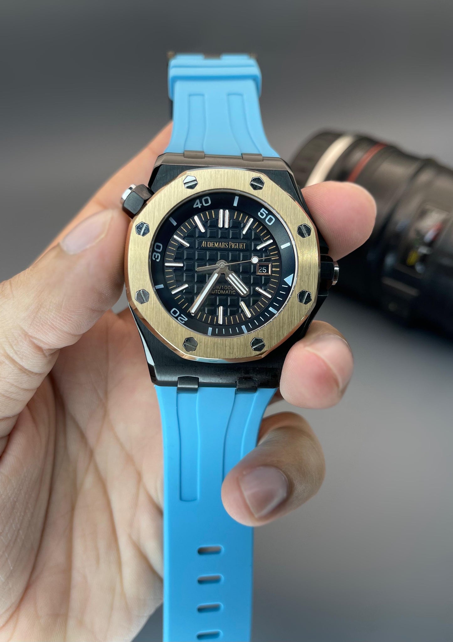 Audemars Piguet Royal Oak Offshore Diver Watch with Rotating Inner Bezel & Diving Scale