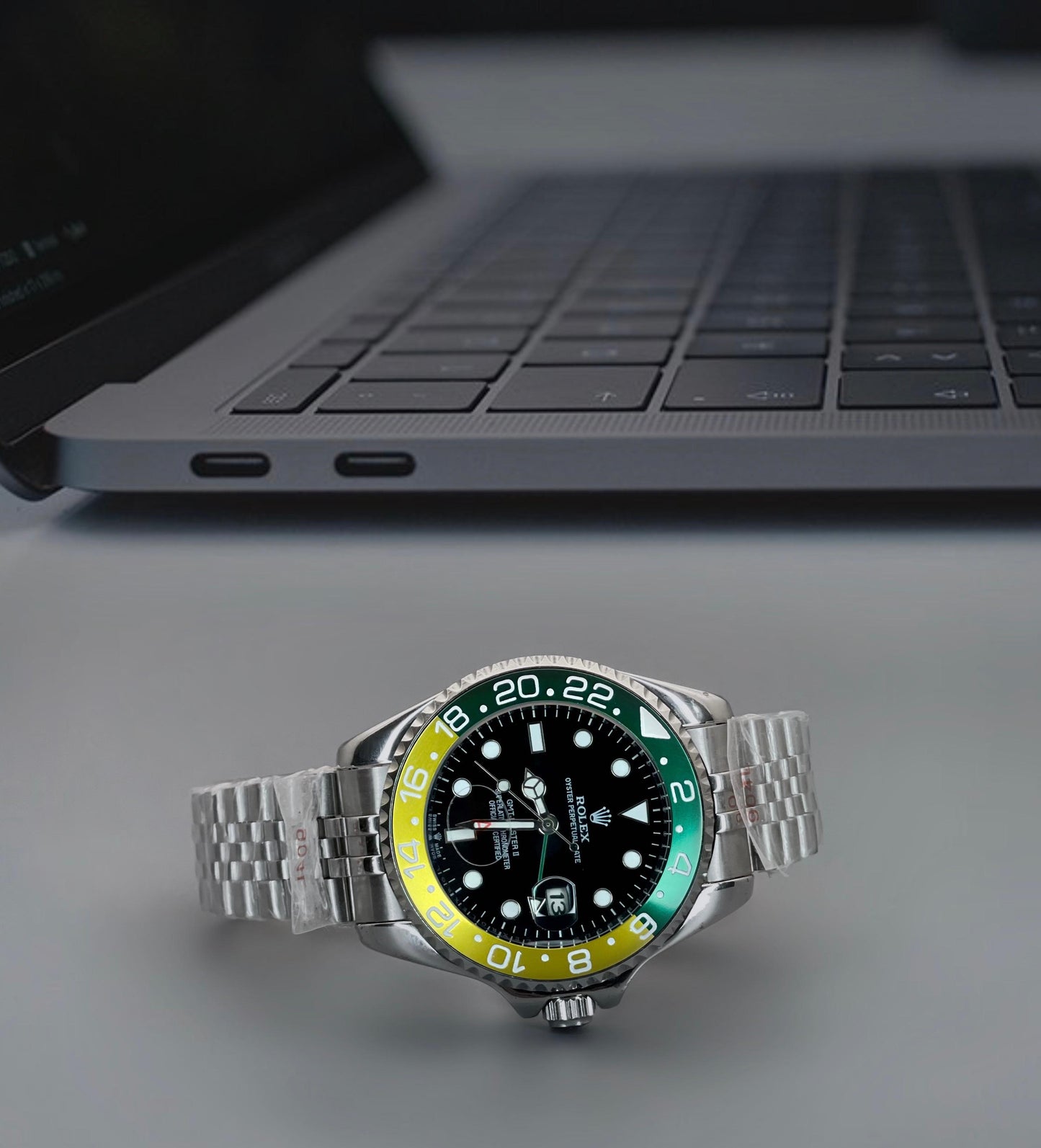 Rolex GMT-Master II Sprite with Green and Black Bezel