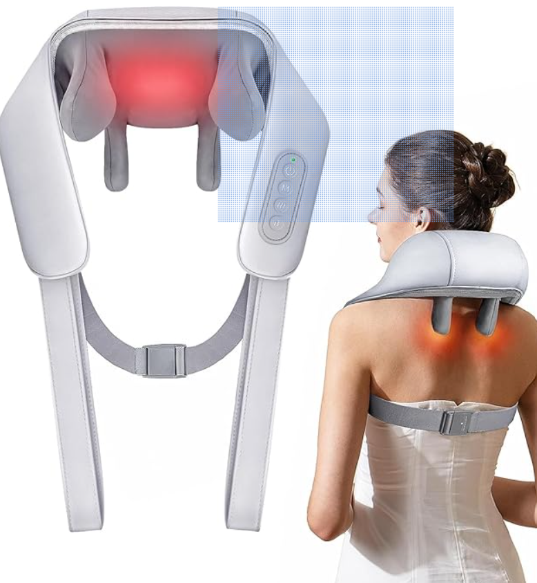 Massager for Back Massager, Neck Massager with Heating, Body Massager for Body Aches and Pains Relief, Electric Wearable 5D Cervical Neck Massage Machine for Deep Tissue Neck, Back, Shoulders, Waist and Legs